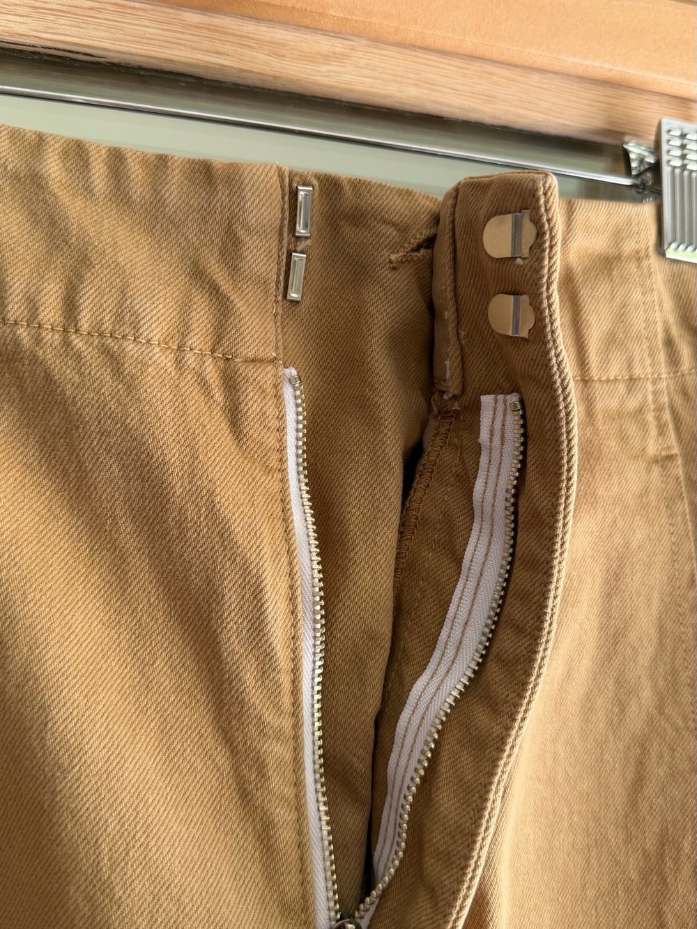 High-Rise Wide-Leg Pants in Light Tan - Picture 11 of 15